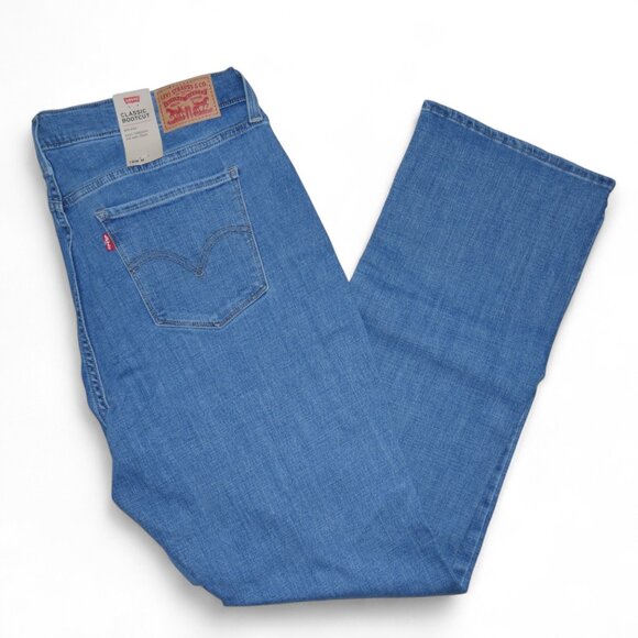 Levi's Women's Plus Size 18W Bootcut Jeans Stretch Mid-Rise Western Rodeo NWT - Picture 13 of 14